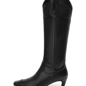 Elegant Black Knee-High Women's Boots